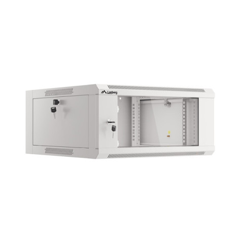 Комуникационен шкаф Lanberg rack cabinet 19" wall-mounted 4U 600 fast assembly  - WFFA-5604-10S