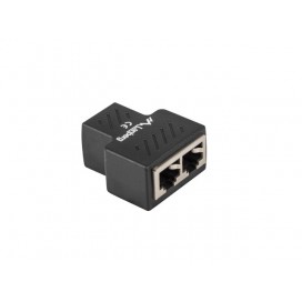 Конектор Lanberg RJ-45 inline coupler RJ45->2XRJ45 shielded - ADS-RJ45-2RJ45-OS
