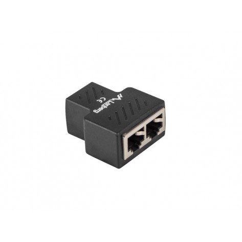 Конектор Lanberg RJ-45 inline coupler RJ45->2XRJ45 shielded - ADS-RJ45-2RJ45-OS