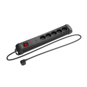 Разклонител Lanberg surge protector sp1 1.5m 5x french outlets black - SP1-05E-0150-BK