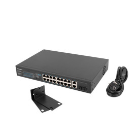 Комутатор Lanberg switch 16x 100mb poe+ - RSFE-16P-2C-250