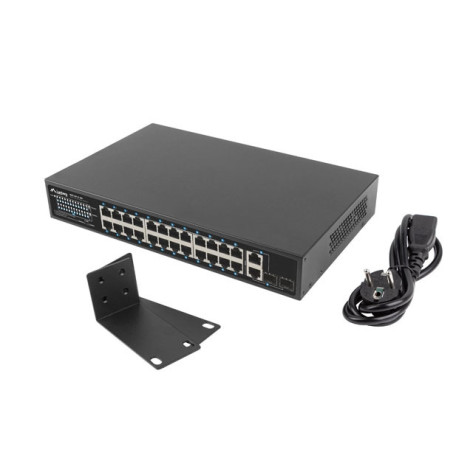 Комутатор Lanberg switch 24x 100mb poe+ - RSFE-24P-2C-360