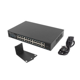 Комутатор Lanberg switch 24x 1GB poe+ - RSGE-24P-2GE-2S-360