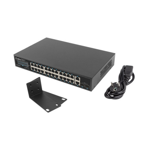 Комутатор Lanberg switch 24x 1GB poe+ - RSGE-24P-2GE-2S-360