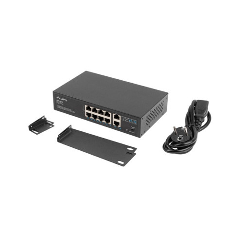 Комутатор Lanberg switch 8x 100mb poe+ - RSFE-8P-2GE-120