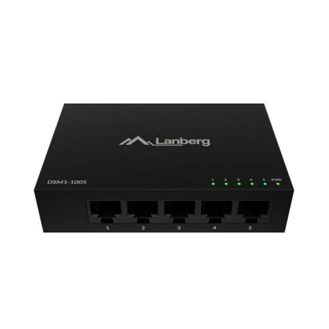 Комутатор Lanberg switch DSM1-1005 5-port - DSM1-1005