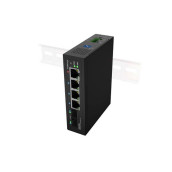 Комутатор Lanberg Switch Light Industrial POE 1 x BT 3 x AT 2 x SFP DIN Unmanagment Gigabit Ethernet - ILGE-4P-2S-90