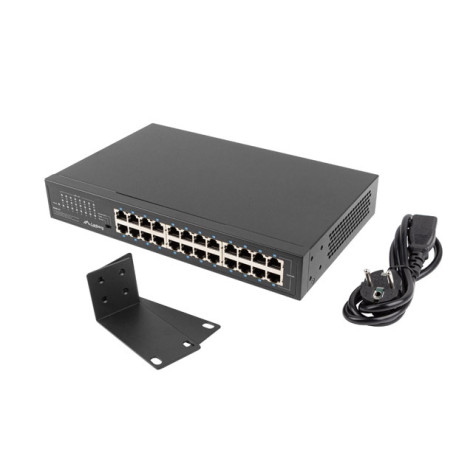 Комутатор Lanberg switch rsge-24 24x 1GB unmanaged gigabit ethernet rack 19" - RSGE-24