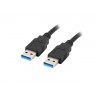 Кабел Lanberg USB-A  - CA-USBA-30CU-0018-BK