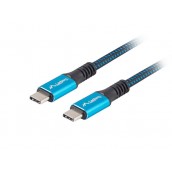 Кабел Lanberg USB-C - CA-CMCM-45CU-0005-BK