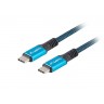 Кабел Lanberg USB-C - CA-CMCM-45CU-0005-BK
