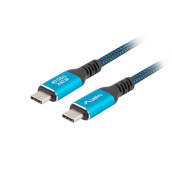 Кабел Lanberg USB-C M - CA-CMCM-45CU-0015-BK