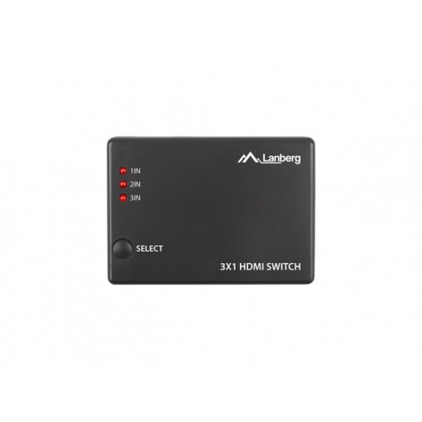 Адаптер Lanberg Video Switch 3x HDMI + Micro USB port + Remote Controller - SWV-HDMI-0003