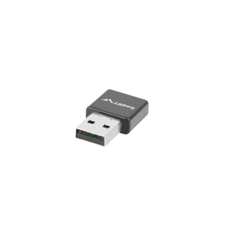 Адаптер Lanberg Wireless Network Card USB NC-0300-WI N300 2x Internal Antenna - NC-0300-WI