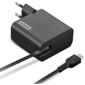 Адаптер Lenovo 65W USB-C Wall Adapter-EU Pin - 4X21L54610