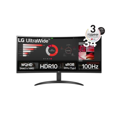 Монитор LG 34WR50QK-B - 34WR50QK-B