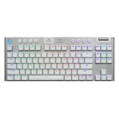 Клавиатура Logitech G915 X LIGHTSPEED TKL Low-Profile Wireless Gaming Keyboard - WHITE - US INT`L - EMEA28i-935 - 920-012737 Клавиатура Logitech G915 X LIGHTSPEED TKL Low-Profile Wireless Gaming Keyboard - WHITE - US INT`L - EMEA28i-935 - 920-012737