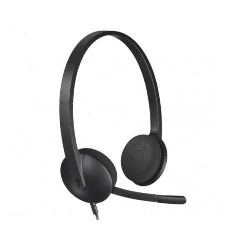 Слушалки Logitech H340 USB Computer Headset - 981-000475