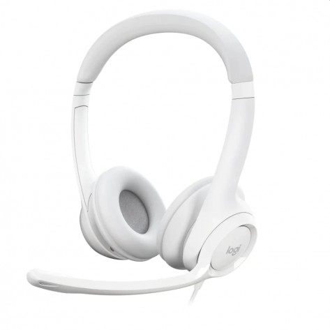 Слушалки Logitech H390 USB Computer Headset - OFF-WHITE - USB - N - 981-001286