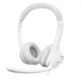 Слушалки Logitech H390 USB Computer Headset - OFF-WHITE - USB - N - 981-001286 Слушалки Logitech H390 USB Computer Headset - OFF-WHITE - USB - N - 981-001286