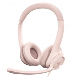 Logitech H390 USB Computer Headset - ROSE - USB - N