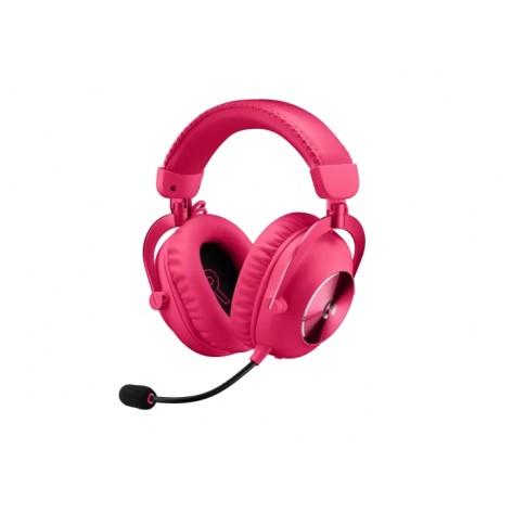 Слушалки Logitech Headset - PRO X 2 LIGHTSPEED Wireless Gaming Headset - MAGENTA - 2.4GHZ - N - 981-001275