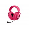 Слушалки Logitech Headset - PRO X 2 LIGHTSPEED Wireless Gaming Headset - MAGENTA - 2.4GHZ - N - 981-001275