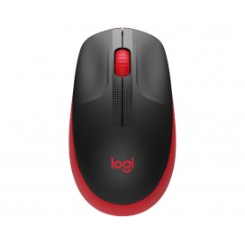 Logitech M190 Full-size wireless mouse - RED - 2.4GHZ - N - 910-005908