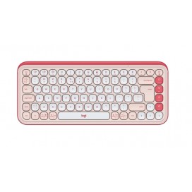 Logitech Pop Icon Keys - Rose - US INT'L - BT - N