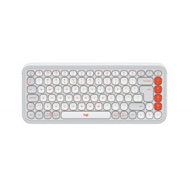 Logitech Pop Icon Keys - White - US INT'L - BT - N