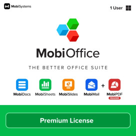 Лиценз за ползване на програмен продукт MobiOffice Premium + MobiDrive 50 GB - MO-AL-HS-PA-WW_BOX
