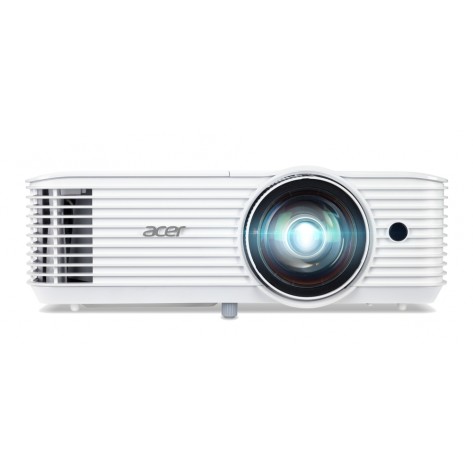 Мултимедиен проектор Acer Projector S1286H, DLP, Short Throw, XGA (1024x768), 3500 ANSI Lumens, 20000:1, 3D, HDMI, VGA, RCA, Audio in, Audio out, VGA out, DC Out (5V/1A, USB-A), Speaker 16W, Bluelight Shield, 3.1kg, White - MR.JQF11.001