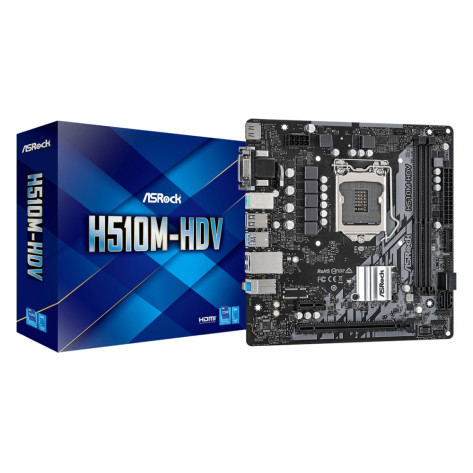 Дънна платка Asrock H510M-HDV R2.0 - 90-MXBGS0-A0UAYZ