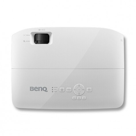 Мултимедиен проектор BenQ MH536, DLP, FHD (1920x1080), 20 000:1, 3800 ANSI Lumens, Zoom 1.2x, Glass Lenses, Auto Vertical Keystone, Infographic Mode, Speaker 2W, 2xVGA, 2xHDMI, S-Video, RCA, VGA out,  Audio In/Out, RS232, USB A 1.5A, 2.6 kg, White - 9H.JN977.33E