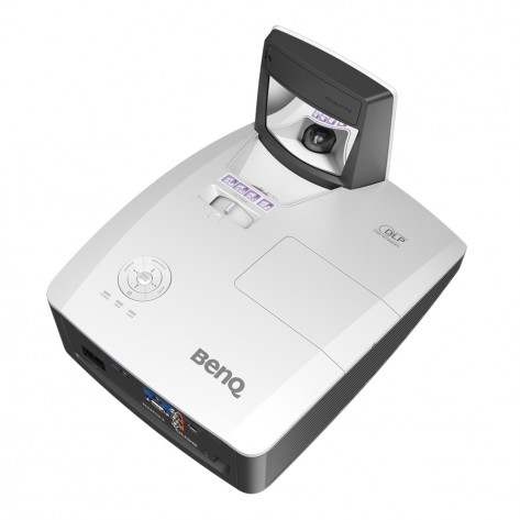 Мултимедиен проектор BenQ MH856UST+, DLP, 1080p (1920x1080), 3500 ANSI, 10 000:1, HDMI, VGA, RCA, Audio in/out, LAN, RS232, USB 5V 1.5A, Speakers 10Wx2, Wall mount WM04G4 included, up to 12000 hrs lamp life, Optional Interactive module (PW30U/PT20) - 9H.JKT77.24E
