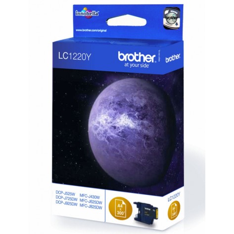 Мастилница Brother LC-1220Y Ink Cartridge for DCP-J525W/DCP-J725DW/DCP-J925DW/MFC-J430W - LC1220Y