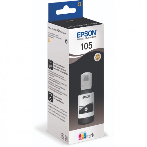 Мастилница Epson 105 EcoTank Pigment Black ink bottle - C13T00Q140