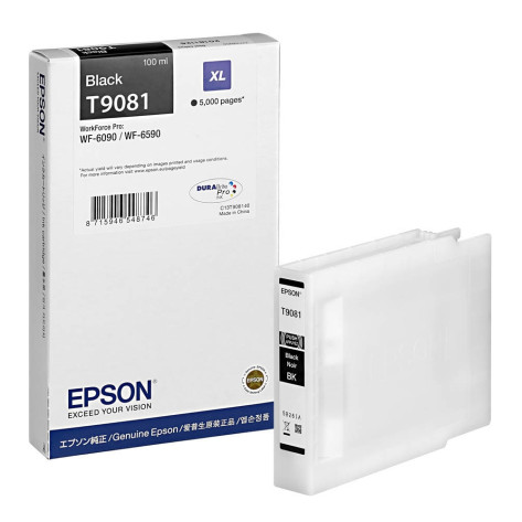 Мастилница Epson WF-6xxx Series Ink Cartridge XL Black - C13T908140