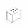 Комуникационен шкаф Formrack 19" Free standing rack 42U 600 - BETA-42U6080