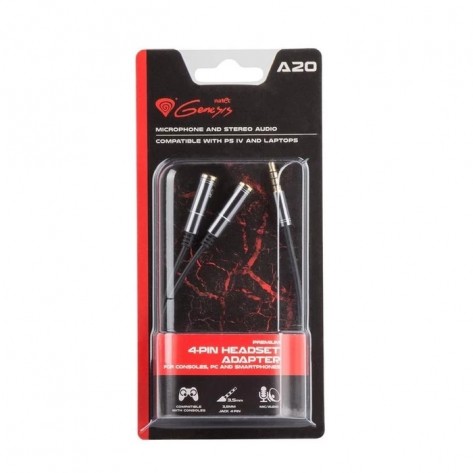 Адаптер Genesis 4-Pin Headset Premium Adapter For Ps4 - NKA-0729