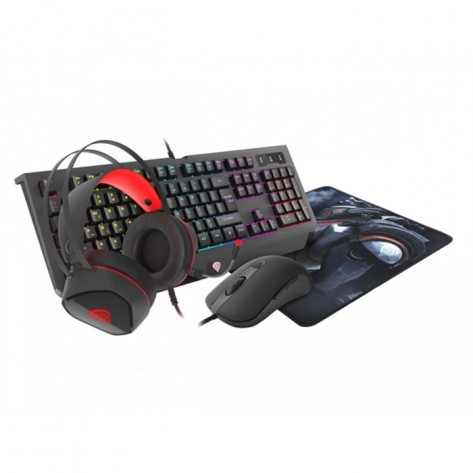 Комплект Genesis Gaming Combo Set 4In1 Cobalt 330 RGB Keyboard + Mouse + Headphones + Mousepad - NCG-1469