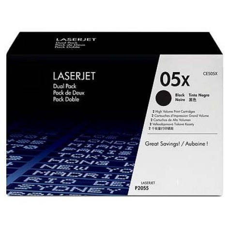 Тонер касета HP 05X Black LaserJet Toner Cartridge - CE505X