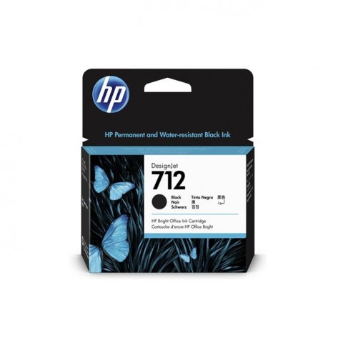 Мастилница HP 712 38-ml Black Ink Cartridge - 3ED70A