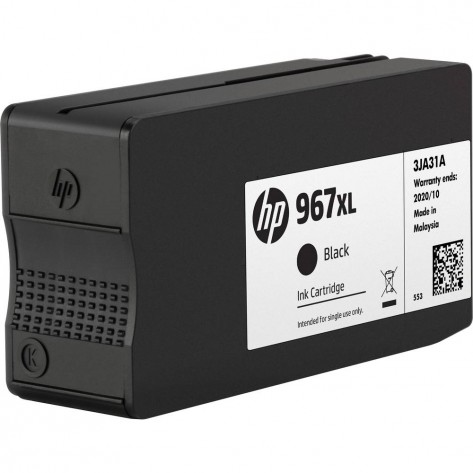 Мастилница HP 967XL Extra High Yield Black Original Ink Cartridge - 3JA31AE