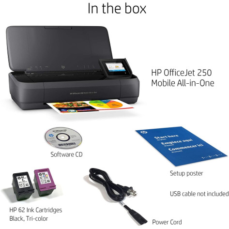 Мастилоструйно многофункционално устройство HP OfficeJet 250 Mobile AiO Printer - CZ992A