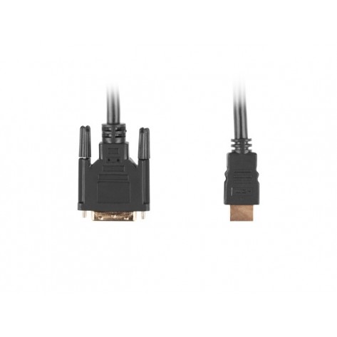 Кабел Lanberg HDMI  - CA-HDDV-10CC-0018-BK