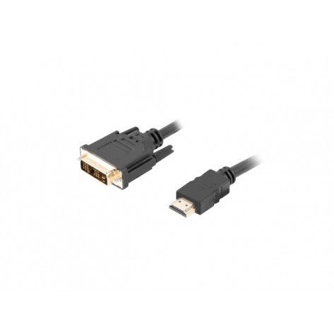 Кабел Lanberg HDMI  - CA-HDDV-10CC-0018-BK