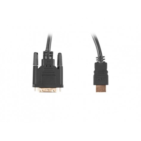 Кабел Lanberg HDMI  - CA-HDDV-20CU-0018-BK