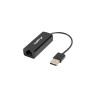 Адаптер Lanberg LAN adapter card USB 2.0 1x RJ45 100MB on cable - NC-0100-01