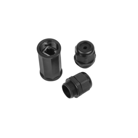 Конектор Lanberg RJ-45 inline coupler IP67 CAT.6 FTP waterproof - AD-RJ45-OS6-IP67